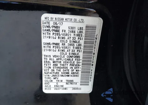 2017 Infiniti Qx70 z USA, uszkodzony, nr VIN JN8CS1MU2HM143860